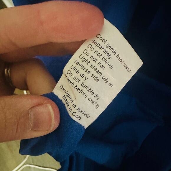 ELLIATT Women's Blue Olivia Cobalt Sheath Front Slit Midi Dress Size Large - Picture 13 of 14